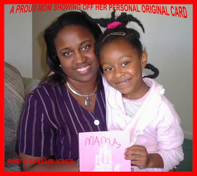 THIS PHOTO MADE MAY 14, 2002

SHE MADE HER MOTHER 2 CARDS FOR MOTHER'S DAY